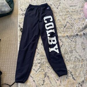 COLBY COLLEGE CHAMPION SWEATPANTS